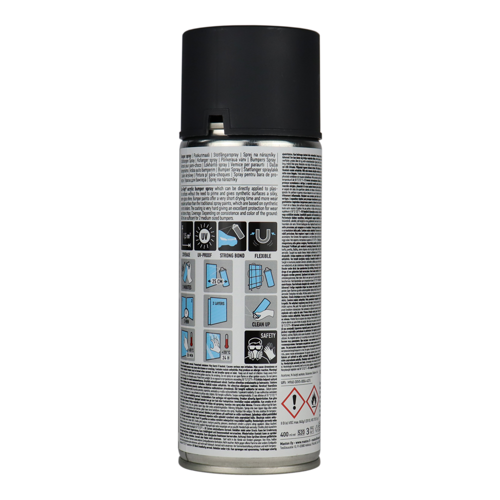 CAR-REP Automotive Primerless Bumper Spray 400ml Dark Grey