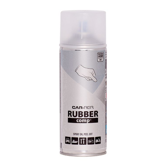 CAR-REP Rubber Comp Removable Plasti Dip Spray Paint 400ml Matte Clear Aerosol