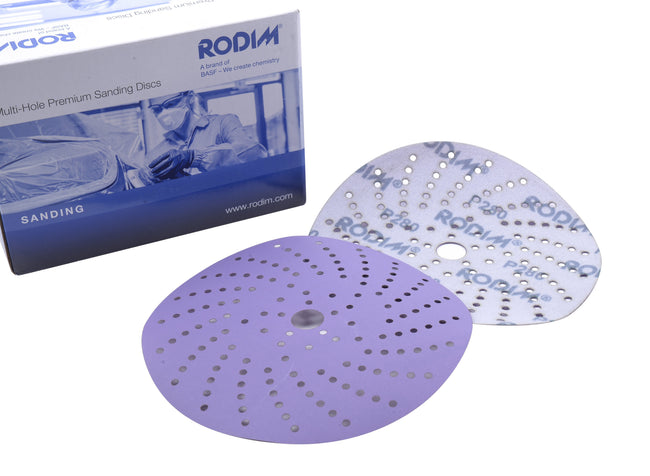 BASF Rodim Purple Sanding Hook & Loop Abrasive Disc Multi Hole 75mm x 100 Glasurit