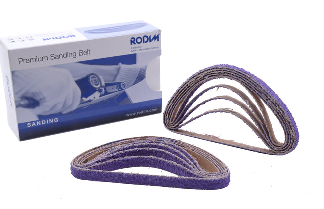 BASF Rodim Purple Sanding Abrasive Belt 10mm x 330mm Box of 10 Glasurit Cubitron