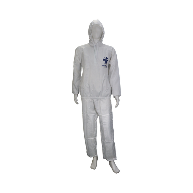 DeBeer Reusable 2 Piece White Spray Suit Painting Overalls