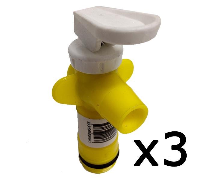 Drum Tap Yellow & White Multi-Purpose Lift Top 3 Pack