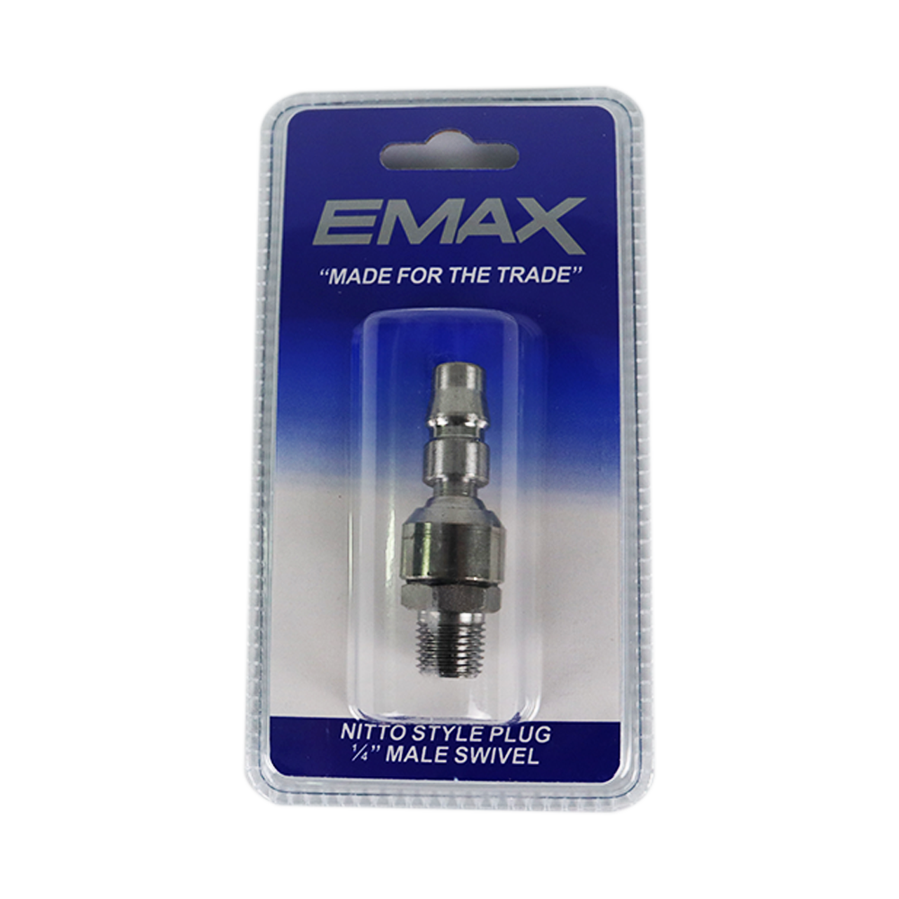 EMAX 1/4" Male Swivel Plug Nitto Style Air Fitting Wholesale Paint Group