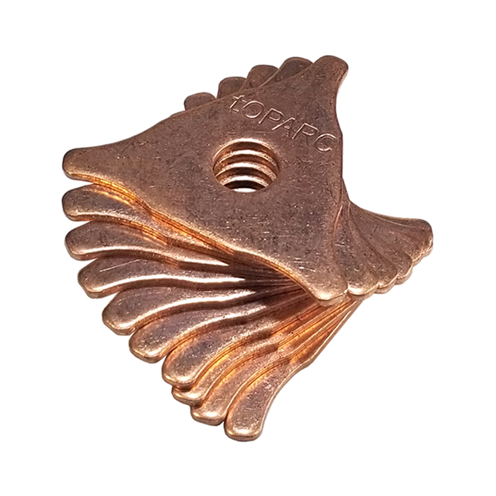 BLACKLINE Copper Star Triangular Washers x 10 Pack