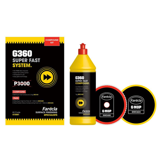 FARECLA G360Super Fast System Compound Kit Fast Cutting / Buffing Action