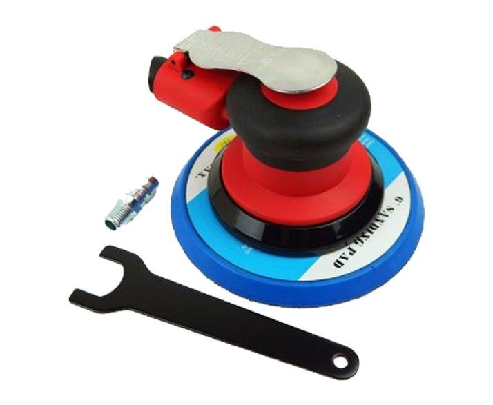 GRP 6" 150mm Orbital Palm Sander 5mm Orbit Non Vacuum Air Tool