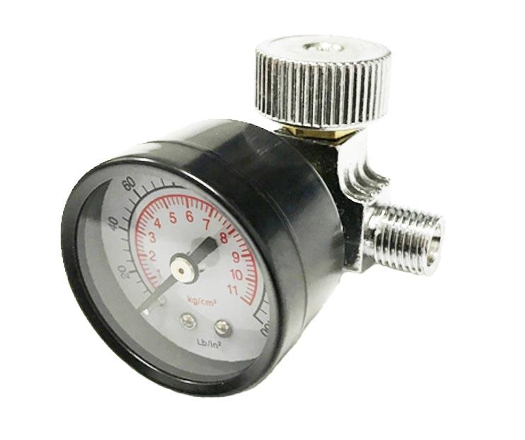 GRP Air Regulator With 160PS Gauge 1/4'' Suits All Spray Gun Sata Iwata DeVilbiss