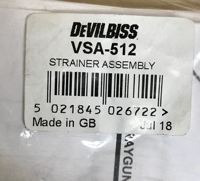 Devilbiss Strainer Assembly For Fluid Line At Gun VSA-512