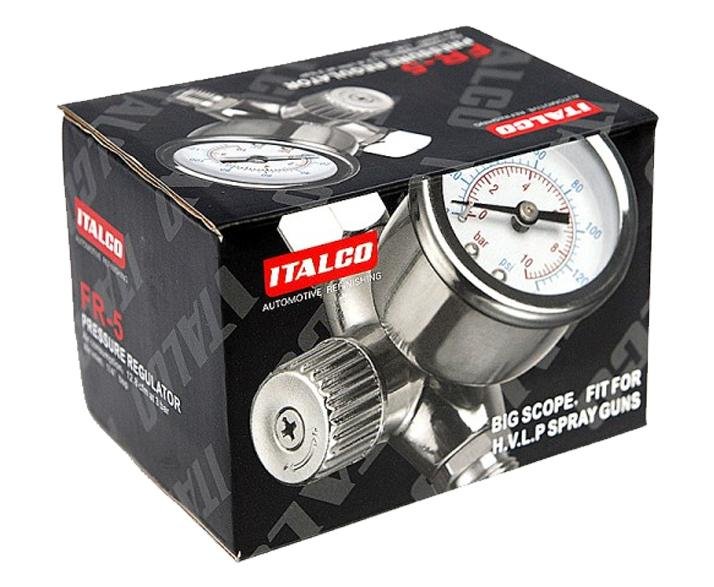 ITALCO FR-5 Premium Inline Air Pressure Regulator Gauge