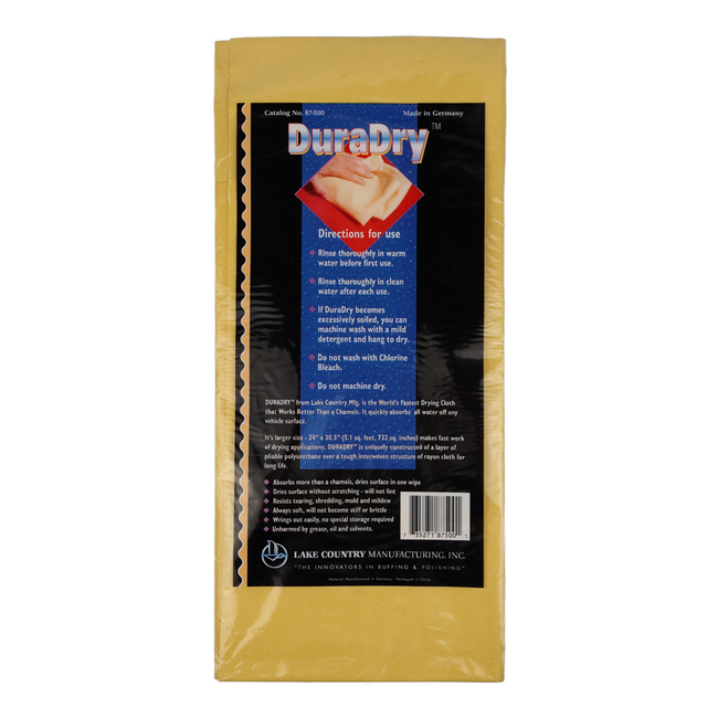 DuraDry Drying Cloth 610mm x 770mm Large Size Chamois
