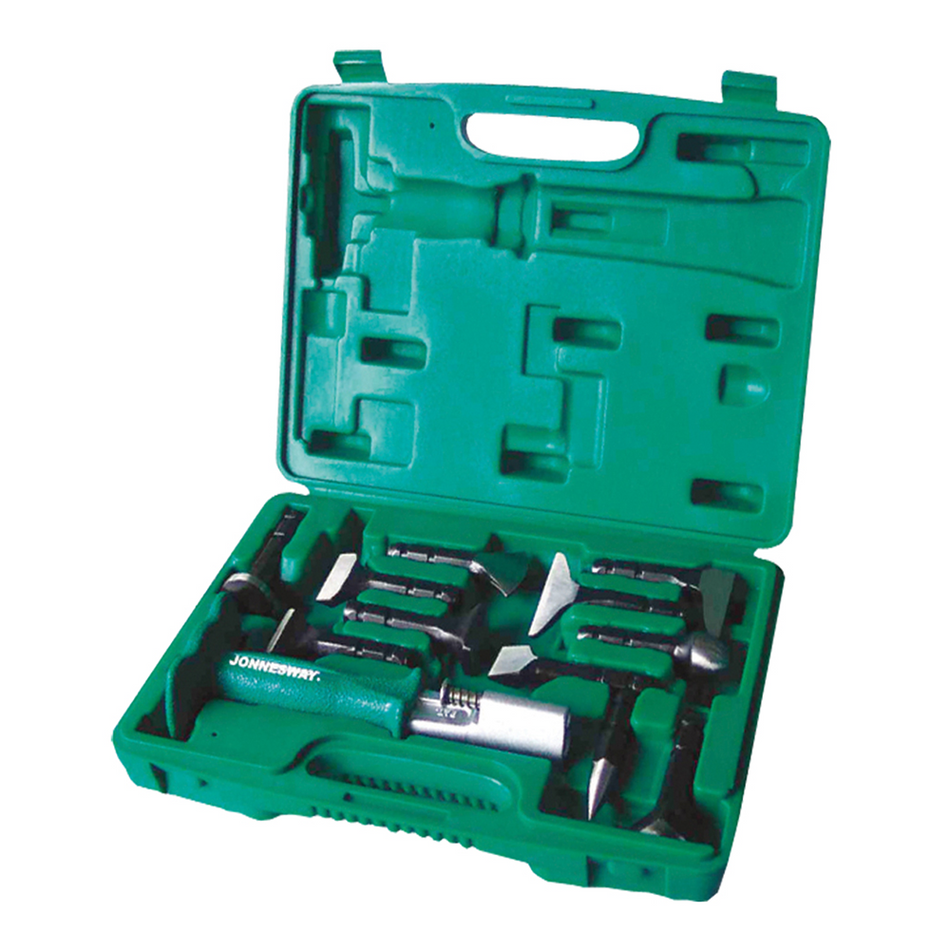 JONNESWAY Interchangable Bumping Tool Kit Includes 11 CR-V Bits Panel Beating Tools
