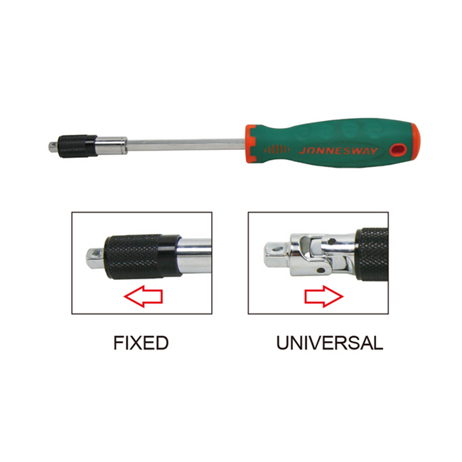 JONNESWAY 1/4" Drive Universal Spinner Handle Ergonomic Handle High Quality Tools