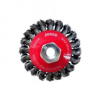 Josco 100mm Multi-Thread Twistknot Bevel Brush