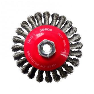 Josco 125mm Twistknot Wire Bevel Brush