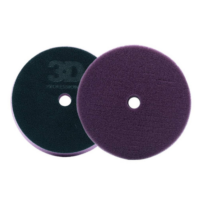 3D Heavy Cutting Dark Purple Spider-Cut Foam Pad 6.5" Buffing Polishing