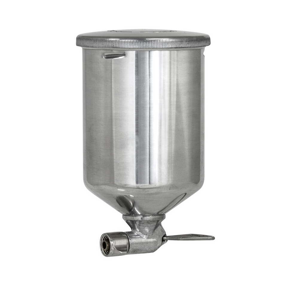 2SPRAY Gravity Side Mount Feed Fed Spray Gun Pot 400ml Aluminium 1/4" LA.400S