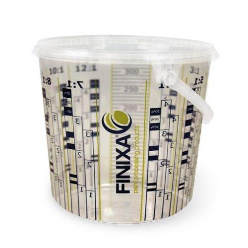 FINIXA Calibrated Graduated Paint Mixing Cup Buckets 5L x 10 Pack