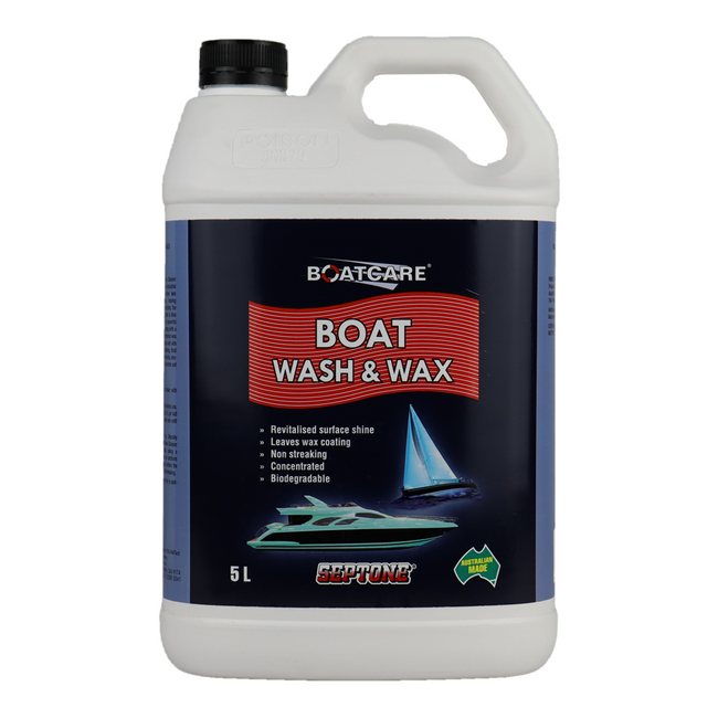 SEPTONE Heavy Duty Boat Wash & Wax 5L Concentrate Biodegradable