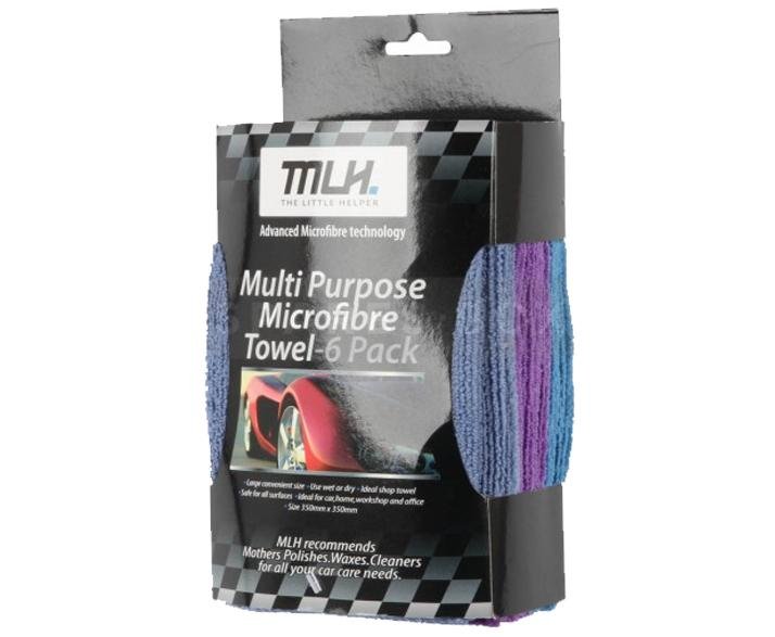 MLH Multi Purpose Microfibre Towel x 6 Pack