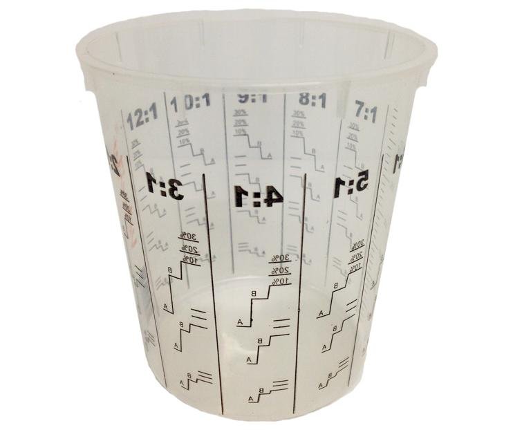 Finixa 5L Graduated Paint Mixing Cups - 10 Pack Calibrated Buckets