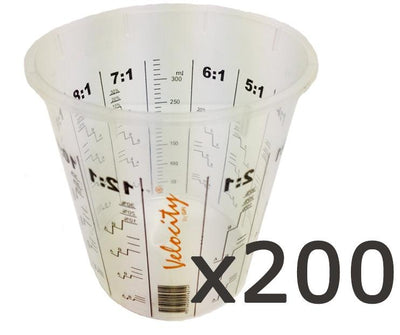 Calibrated Graduated Paint Mixing Cups 350ml x 200