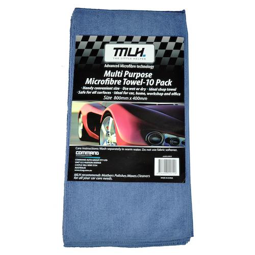 Mothers Professional Microfibre Towel 800mm x 400mm x 10 Pack