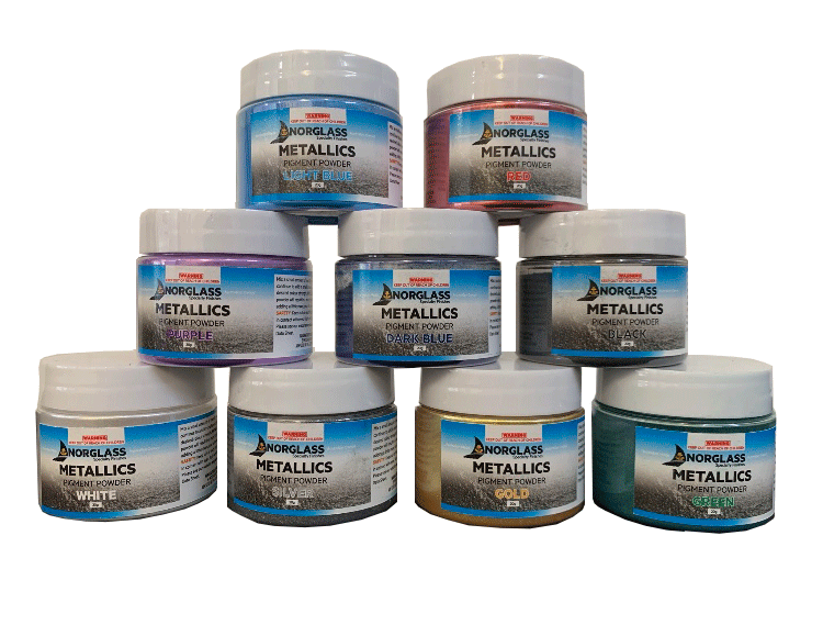 Norglass Liquid Glass Metallic Pigment Powder Light Blue 20g