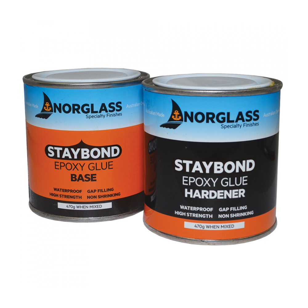 Norglass Staybond Epoxy Glue Base + Hardener 470g