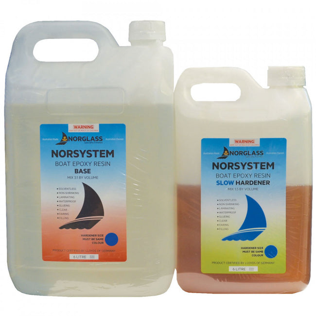 Norglass Norsystem Boat Epoxy Resin Base + Slow Hardener 6L