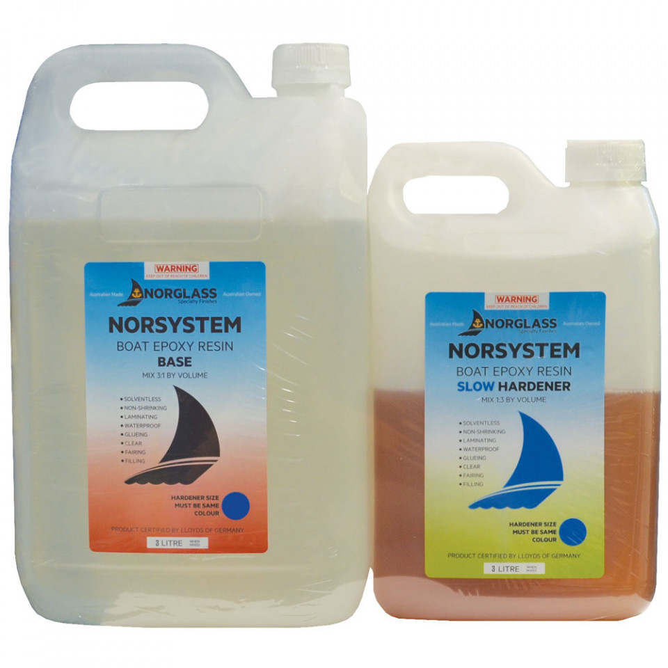 Norglass Norsystem Boat Epoxy Resin Base + Slow Hardener 3L