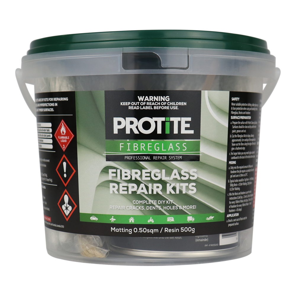 Protite Fibreglass Repair 500ml Kit Complete DIY System