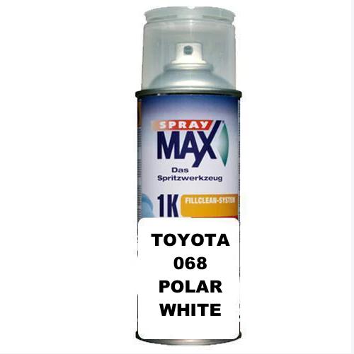 Automotive Touch Up Spray Can for Toyota 068 Polar White Colour