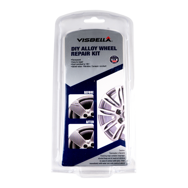 Visbella DIY Alloy Wheel Repair Kit Auto Rim Car Curb Rash Scratch