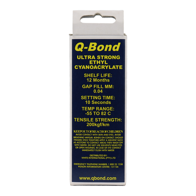 Q-Bond Super Glue Ultra Strong Quick Bond Adhesive Ethyl Cyanoacrylate