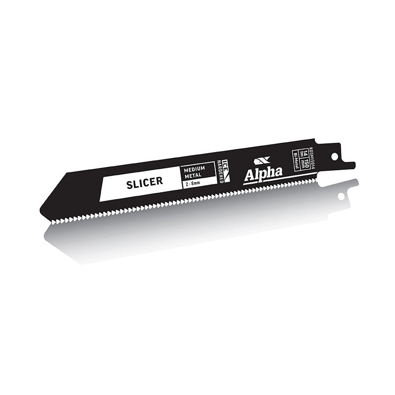 Alpha 14 TPI 150mm Slicer Metal Reciprocating Blade 2 Pack