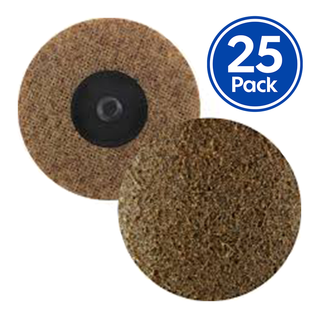 Bibielle Surface Conditioning Disc 76mm (3 inch) Coarse Brown Roloc x 25 Pack