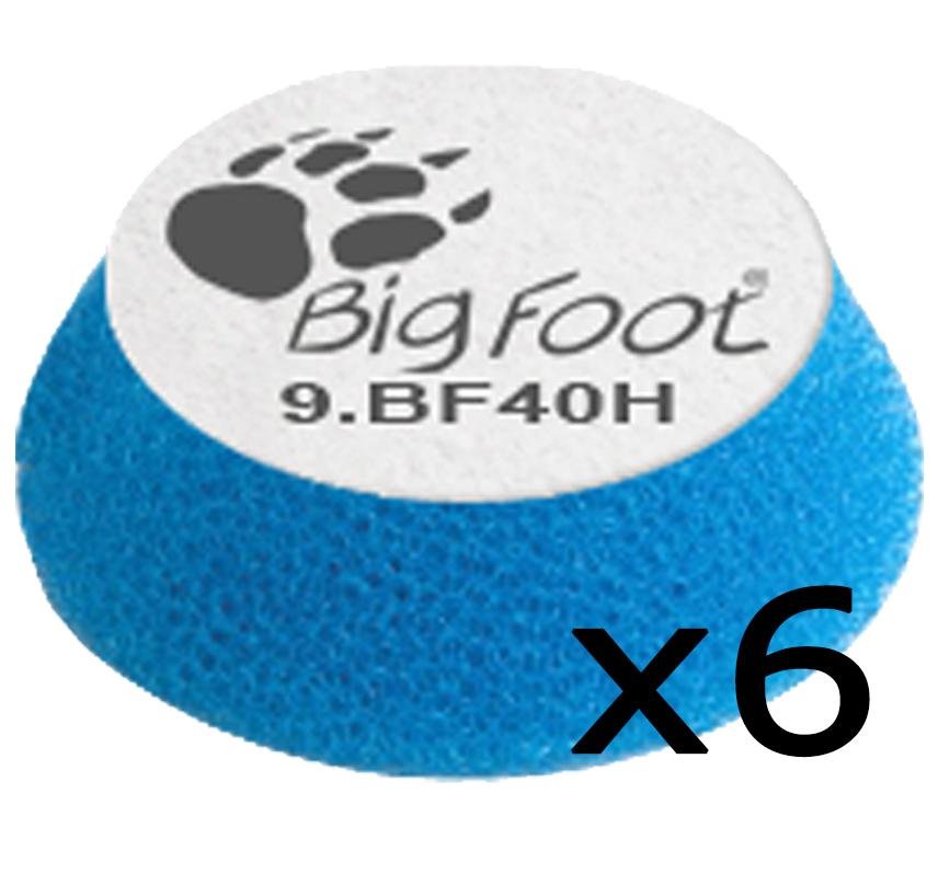 Rupes iBrid Bigfoot Blue Coarse 30/40mm Polishing Pad 9.BF40H 6 Pack