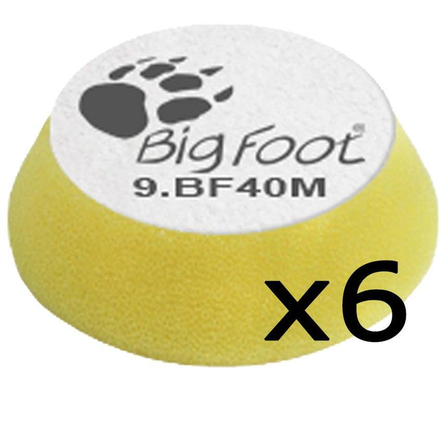 Rupes Bigfoot Nano iBrid Yellow 30/40mm Polishing Pad 9.BF40M 6 Pack