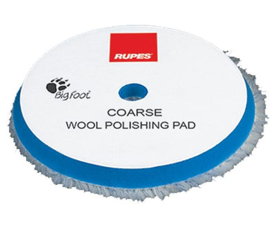 Rupes Bigfoot 100mm Coarse Blue Wool Polishing Pad 9.BW100H