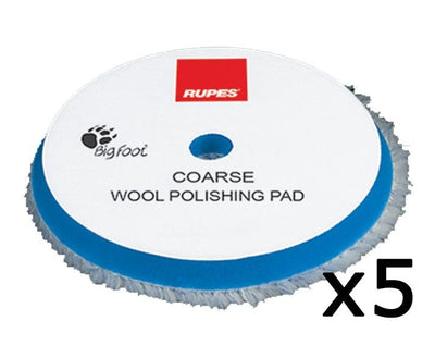 Rupes Bigfoot 180mm Coarse Blue Wool Polishing Pad 9.BW180H Box of 5