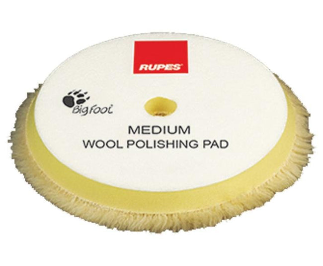 Rupes Bigfoot 180mm NEW Wool Medium Yellow Polishing Pad 9.BW180M