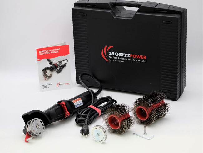 Monti Bristle Blaster Electric Kit SE-1060-BMC Set Wide Auto Panel Abrasive Car Paint
