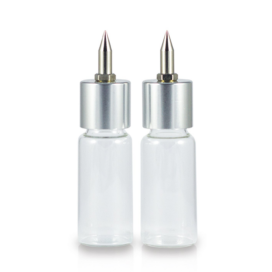 Sparmax Glass Bottle Set For Flyer SR Airbrush x 2 Pack Single Action Air Brush