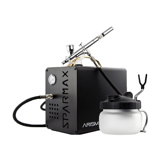 Sparmax Arism SP35 Airbrush Kit Cleaning Pot Compressor