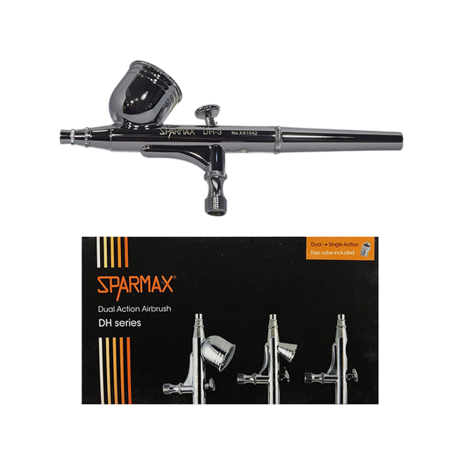 Sparmax DH3 Single/Dual Action Airbrush 0.3mm 7cc Air Brush