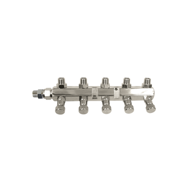 Sparmax Airbrush Manifold Individual Air Control Valve 1/8" Male 1 In 5 Out