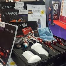 Sagola Spray Gun Demonstration Case Holds 3 Sprayguns