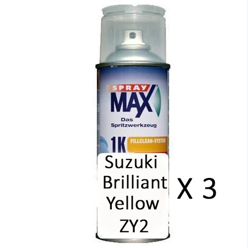 Auto Car Touch Up Suzuki Brilliant Yellow ZY2 x 3