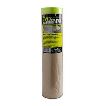 GPI EVO Pre Taped Mask Paper 600MM X 25M Auto Hand Masking Roll