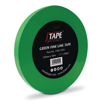 JTape Green Line Fine Line Tape 12mm x 55m Straight